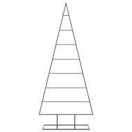 Метална коледна елха за декорация черна 150 см