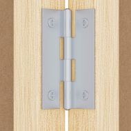 Магнитна бяла дъска Бяло 80 x 1.4 x 80 см Борово дърво масив