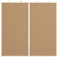 Коркова дъска Кафяво 80 x 1.4 x 80 см Борово дърво масив