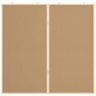 Коркова дъска Кафяво 100 x 1.4 x 100 см Борово дърво масив