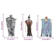 Висящ призрак за Хелоуин 3 pcs Многоцветен 61 x 97 см Полиестер