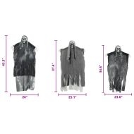 Висящ призрак за Хелоуин 3 pcs Черно 66 x 110 см Полиестер