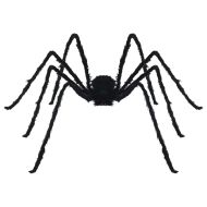 Декорация за Хелоуин с паяци и мрежи 2 pcs Черно и бяло