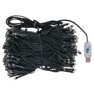 Изкуствена осветена коледна елха с топки бяла 150 см PVC