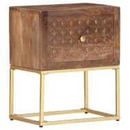 Нощно шкафче, 40х30х50 см, мангово дърво масив