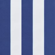 Палетна възглавница синьо-бяло райе 60x60x8 см Оксфорд плат