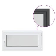 Прозорец за мазе "RISOR" 100x50 см Отварящо-отваряем DIN десен антрацит