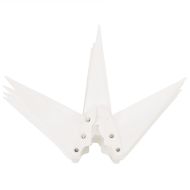 Коледни лампи с LED, 3 бр, сгъваеми, бели, 100 см