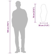 Стенно огледало сребро 70x30 см