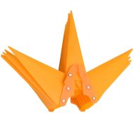 Коледни лампи с LED, 3 бр, сгъваеми, жълти, 57 см