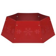 Пола за коледна елха, червена, Ø68x25 см