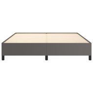 Pамка за легло сива 160x200 см изкуствена кожа