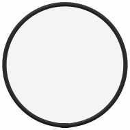 Стенно огледало черно Ø 20 см кръгло