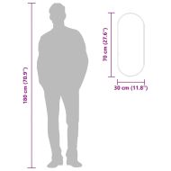 Стенно огледало злато 70x30 см овално