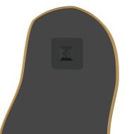 Стенно огледало злато 60x25 см