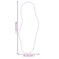 Стенно огледало злато 80x35 см