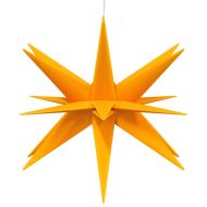 Коледна лампа с LED, сгъваема, жълта, 43 см