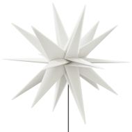 Коледна лампа със заземяващ шип, LED, сгъваема, бяла, 57 см