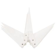 Коледна лампа със заземяващ шип, LED, сгъваема, бяла, 57 см