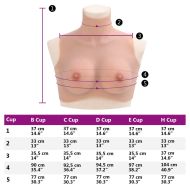 Силиконов нагръдник, естествен, C чашка