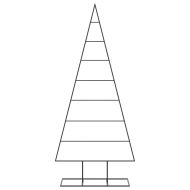 Метална коледна елха за декорация черна 180 см