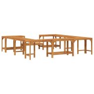 Квадратна Открита Вана Ограждение Кафяво 230 x 230 см