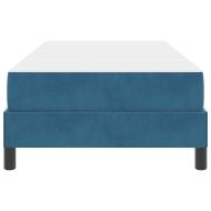 Легло с пружинирана основа Тъмен син 90 x 200 cm текстил