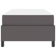 Рамка за легло с матрак Сив 80 x 200 cm текстил