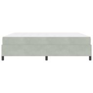 Рамка за легло с матрак Светлосиво 180 x 200 cm текстил