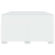 Рамка за легло с матрак Бяло 120 x 190 cm текстил