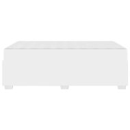 Рамка за легло с матрак Бяло 120 x 190 cm текстил