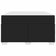 Рамка за легло с матрак Черно 120 x 200 cm текстил