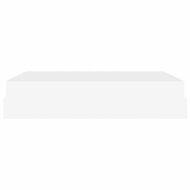 Рамка за легло с матрак Чисто бяло 140 x 200 cm Изкуствена кожа