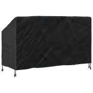 Калъф за градинска пейка Черно 165 x 70 x 65 / 94 cm 600D плат