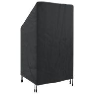Покривало за градински стол Черно 70 x 70 x 85 / 125 cm 420D плат
