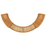 Кръгъл открит горещ басейн Кафяво 252 x 112 x 55.5 см