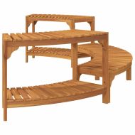 Кръгла открита гореща вана Кафяво 272 x 120 x 55.5 см