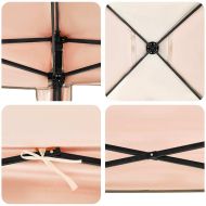 Шатър с автоматично отваряне Оранжево 300 x 300 cm текстил