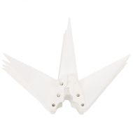 Коледни лампи с LED, 3 бр, сгъваеми, бели, 43 см