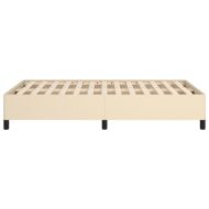 Рамка за легло без матрак, кремави, 120x190 см, плат