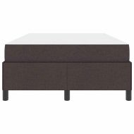 Легло с пружинирана основа Тъмен кафяв 120 x 190 cm текстил