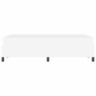 Рамка за легло с матрак Бяло 120 x 190 cm текстил