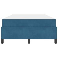 Рамка за легло с матрак Тъмен син 120 x 190 cm текстил