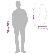 Стенно огледало сребро 80x35 см