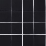 Възглавници за столове 2 бр черно каре 40x40x7 см плат