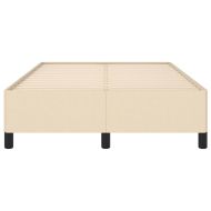 Рамка за легло без матрак, кремави, 120x190 см, плат