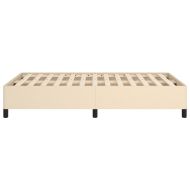 Рамка за легло без матрак, кремави, 120x190 см, плат