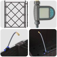 Градински саксии Кафяво 120 x 120 x 142 см Стомана