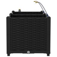 Градински саксии Черно 80 x 40 x 37.5 см Стомана