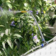 Градински саксии Бяло 80 x 40 x 37.5 см Стомана